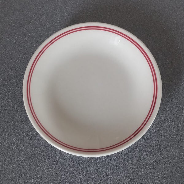 Crown Lynn Double Red Line Hospital Ware Butter Dish Carousel 1