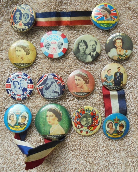 Collection of (NZ) 'ROYALTY BADGES' (incl. WWII) Carousel 1