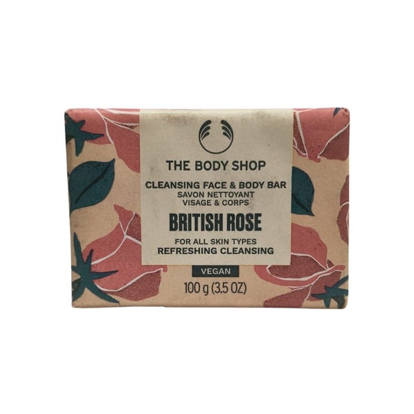 The Body Shop - British Rose Cleansing Face & Body Bar 100G Carousel 1