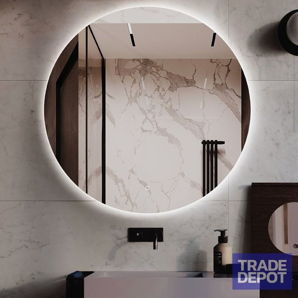 Vogue Frameless LED Mirror Round - 1000mm Carousel 1