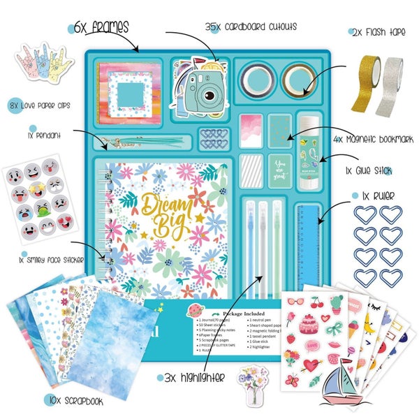 DIY Journal Kit, Journal Set for Teenage Girls and Scrapbook & Diary Supplies Carousel 2