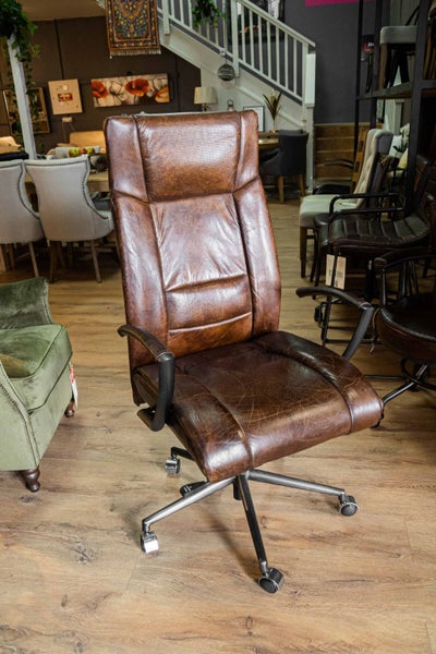 Urbano Interiors - Washington High Back Leather Recliner Office Chair Carousel 1