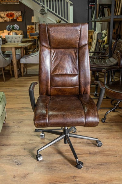 Urbano Interiors - Washington High Back Leather Recliner Office Chair Carousel 2
