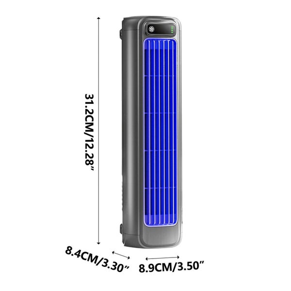 Tower Fan Strong Wind Silent Fan High Battery Capacity Office Desk Wall Mount Carousel 3