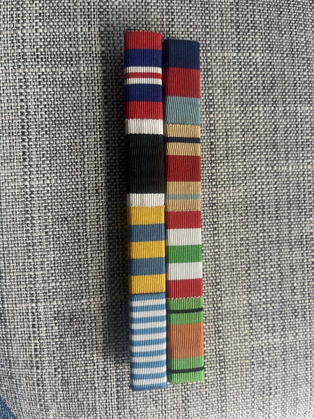 NZ WW2 medal ribbon bar - $1 reserve Carousel 1