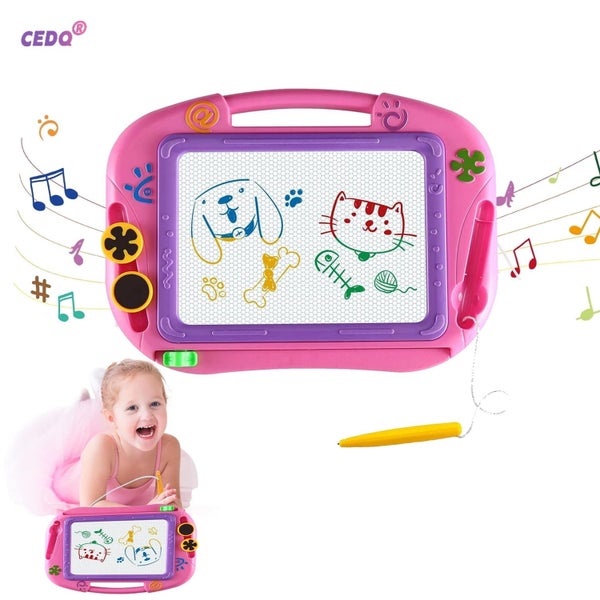 Drawing Doodle Board Gifts Toys Age for 1 2 3 4 Year Old Girl, Drawing Board Carousel 1