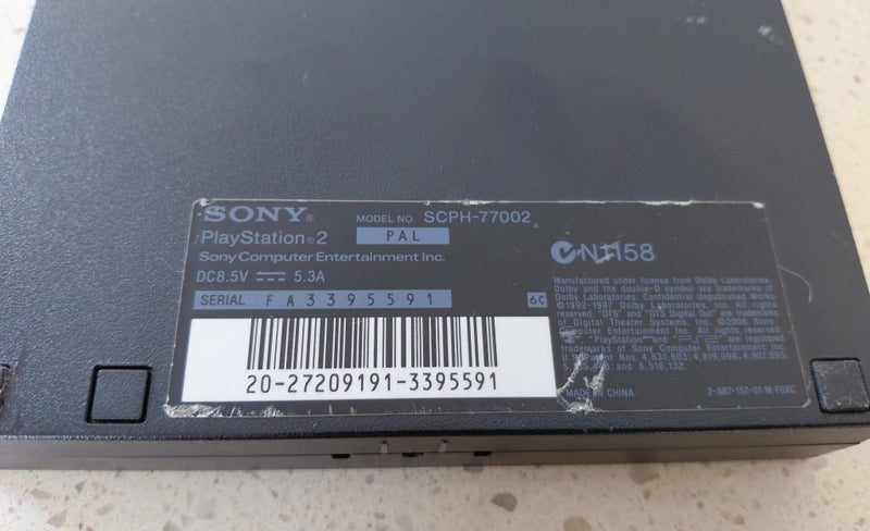 PS2 SLIM CONSOLE (MODEL SCPH-77002) Carousel 3