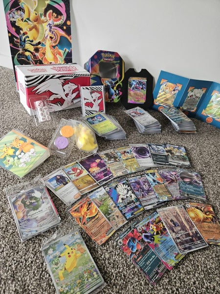 Pokémon Cards BULK OVER 395 Cards!!! $1 Reserve including Pikachu sealed promo!! Carousel 1