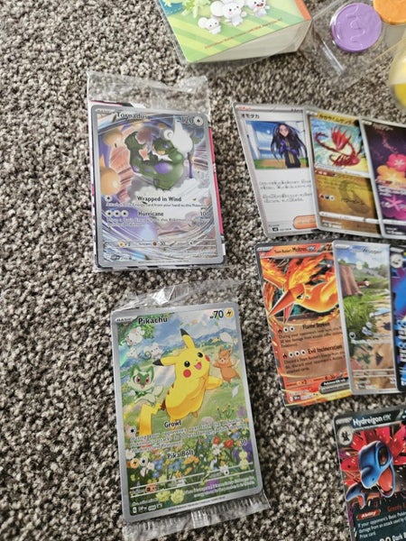Pokémon Cards BULK OVER 395 Cards!!! $1 Reserve including Pikachu sealed promo!! Carousel 2
