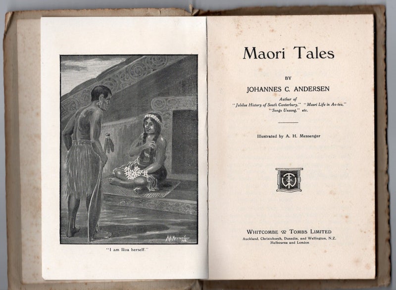 Maori Tales. by Johannes C. Andersen. 1st edition. 1924. Carousel 2