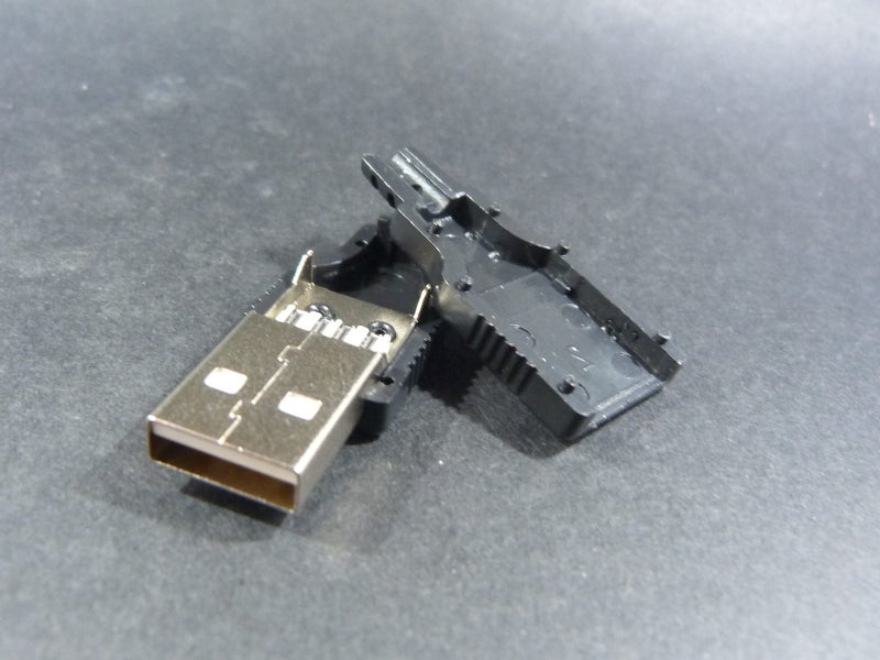 USB Type-A Male Solderable Plug ( Glue Togethor Shell ) Carousel 2