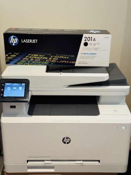 HP colour printer/scanner – great Condition comes with a black ink cartridge Carousel 1
