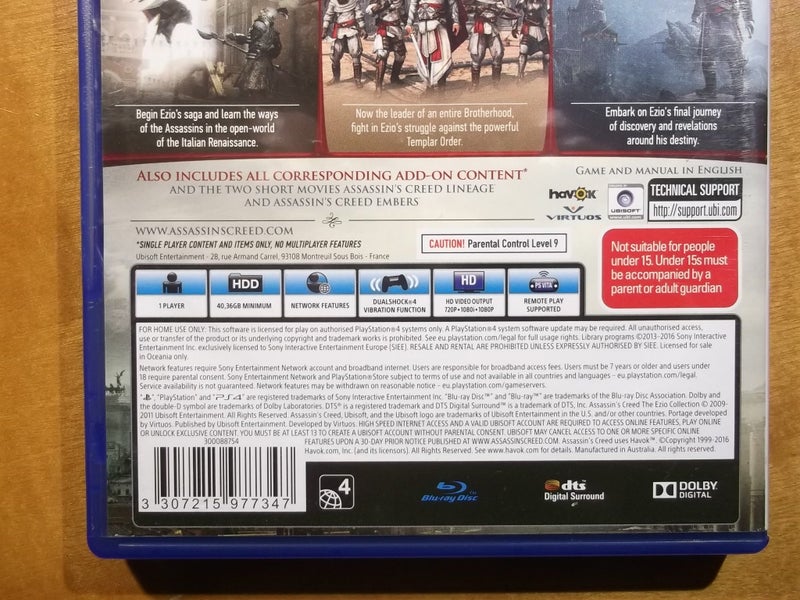 Assassin's Creed The Ezio Collection - PS4 Game - VG Condition Carousel 4