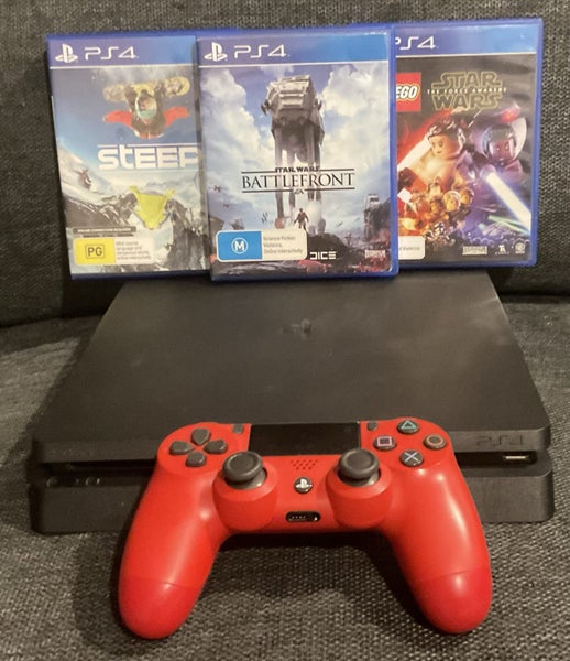 PS4 Slim Console + Controller + Games Carousel 1