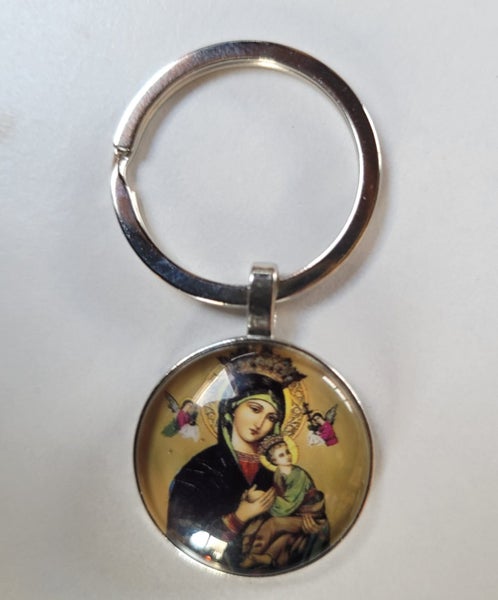 Madonna, Our Lady, Keyring, Our Lady oof Perpetual Succour Carousel 1
