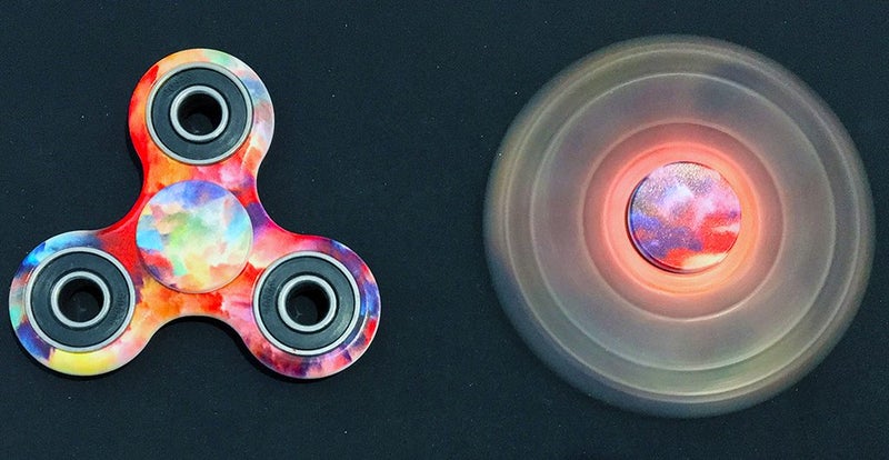 Colour Creative LED Light Dark Luminous Fidget Spinner Changes Antistress Hand Carousel 1