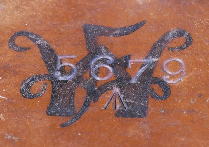 Antique Leather-Clad Military (Stamped/Numbered) Binoculars Carousel 2