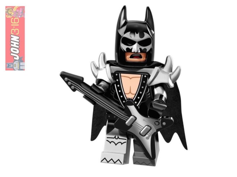 AWESOME LEGO BATMAN MOVIE COLLECTIBLE MINIFIGURE - GLAM METAL BATMAN Carousel 1