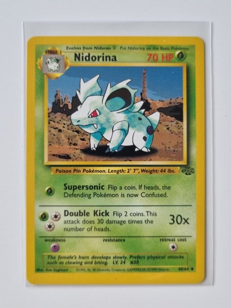 Nidorina - WoTC Jungle - 40/64 Uncommon - (MINT) Carousel 1