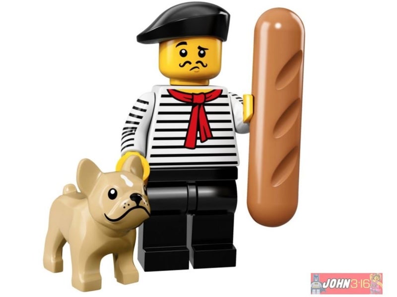 AWESOME LEGO COLLECTIBLE MINIFIGURE - SERIES 17 CONNOISSEUR / FRENCH MAN Carousel 1