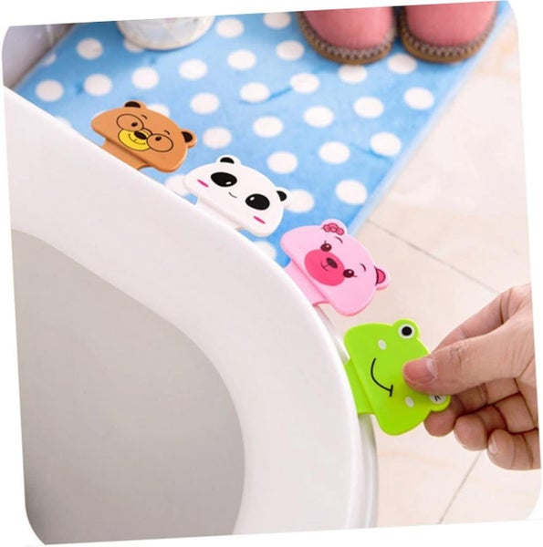 4pcs Toilet Handles Toilet Bowl Self Adhesive Toilet Seat Handle Toilet Handl Carousel 2
