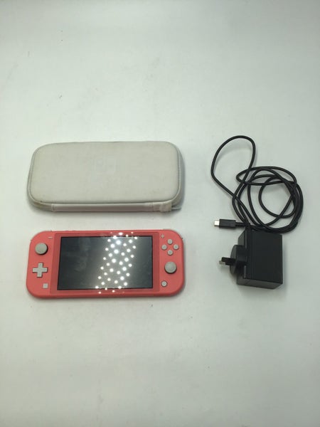 * Pink Nintendo Switch Lite Console w/ Charger & Case! * Carousel 1