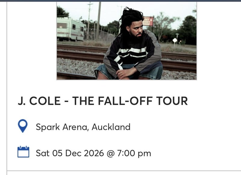 J. COLE - THE FALL-OFF TOUR X2 seated tickets 5 Dec saturday show Carousel 1