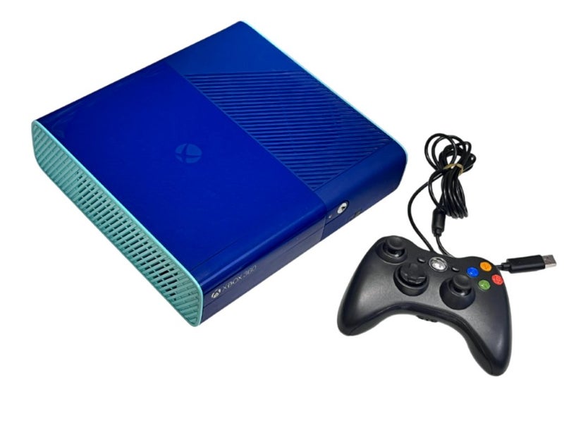 LIMITED EDITION BLUE & TEAL XBox 360 E 500GB Call of Duty Special Edition Carousel 1