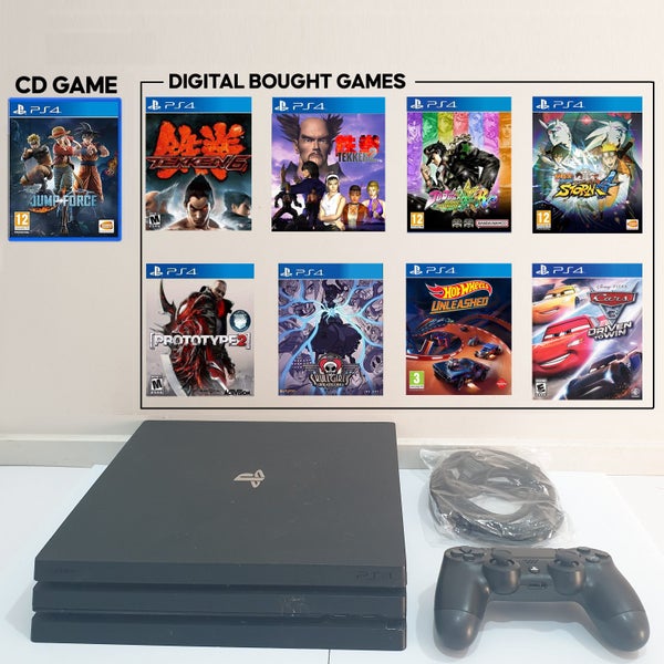 PS4 pro 1tb +9 games - almost silent noise Carousel 1