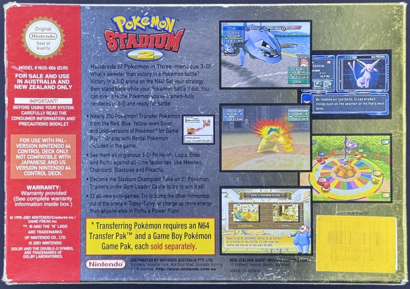 Pokémon Stadium 2 Carousel 2