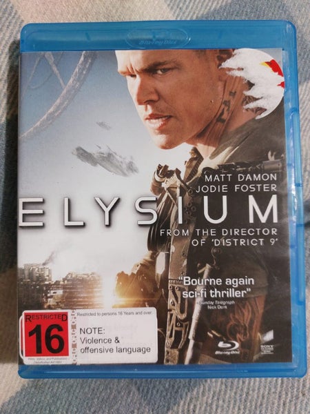 Elysium (2013) Blu Ray Region B