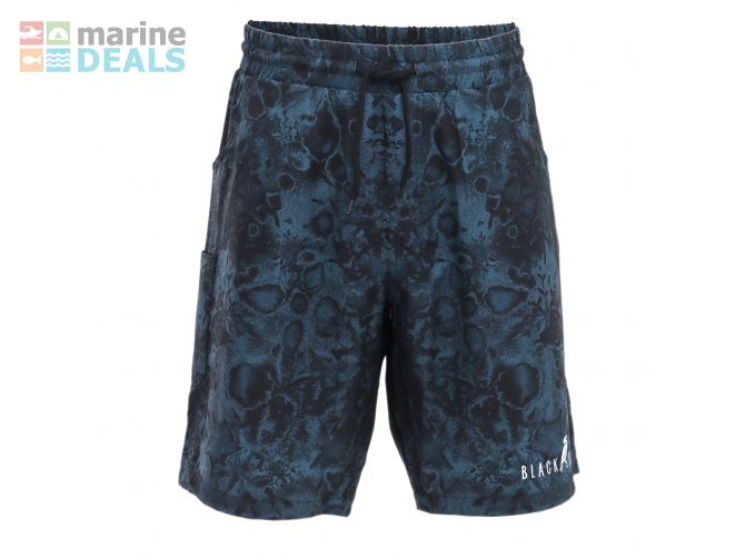 Black Shag Quick-Dry Stretch Mens Board Shorts Bl… Carousel 1