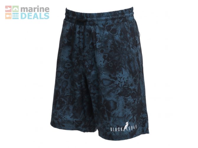 Black Shag Quick-Dry Stretch Mens Board Shorts Bl… Carousel 2