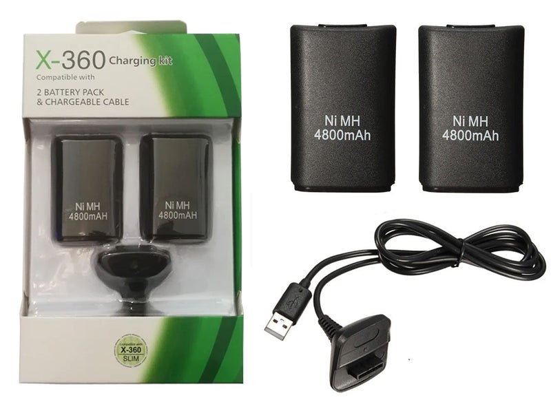 XBOX 360 Controller Battery and Charger Cable Carousel 1
