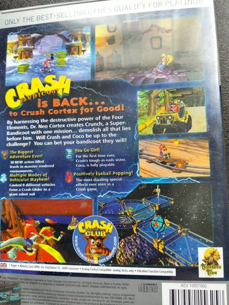 Crash Bandicoot (Wrath of Cortex) PS2 Carousel 3