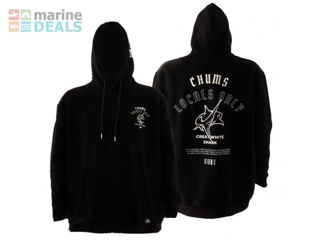 The Chums Great White Hoodie Black XL Carousel 1