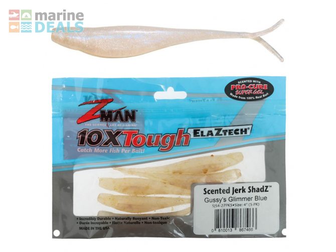 Z-Man Jerk ShadZ Scented Soft Bait 4in/10cm Gussy… Carousel 1