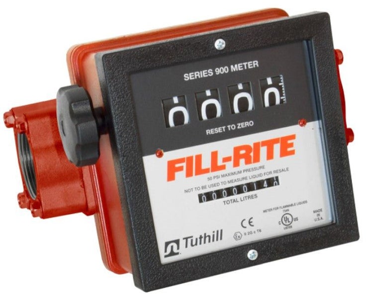 Fill Rite 901 flow meter 40 mm 1-1/2 inch BSP(F) for petrol diesel and oil 23... Carousel 1
