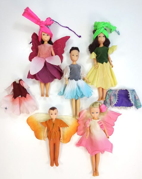Flower Fairies Dolls 1980s Made by Hornby - $1 Res Charity Auction Carousel 1