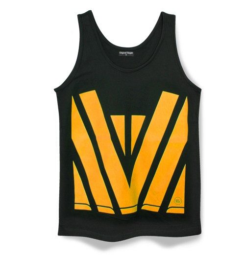 Hi Vis Forestry Singlet - Black/Orange - Sizes M to 2XL Carousel 1