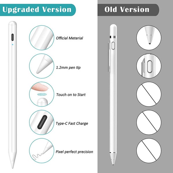 Stylus Pen for iPad Pencil,Rechargeable Active Stylus Pen Fine Point Digital Carousel 2