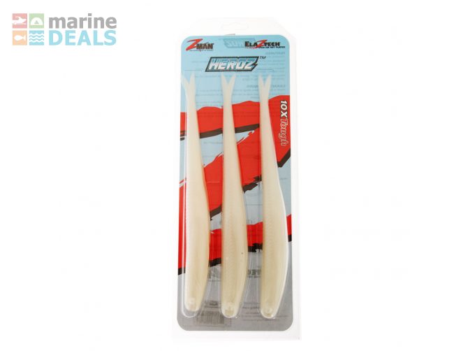 Z-Man HeroZ Jerk Soft Bait 25cm Qty 3 Pearl Carousel 2