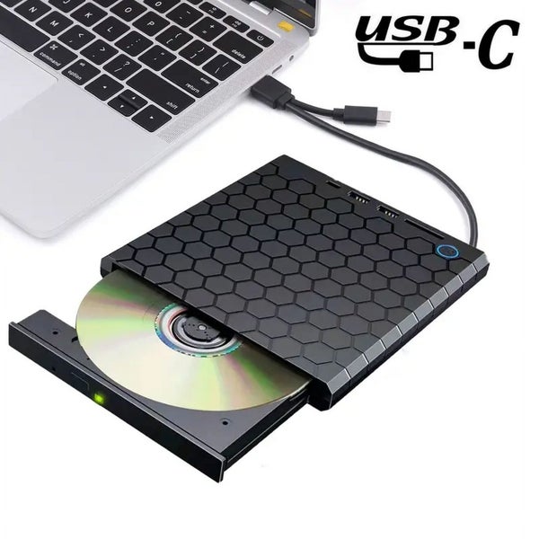 DVD Player for Laptop,External CD/DVD Drive for Laptop,7 in 1 USB Portable CD Carousel 2