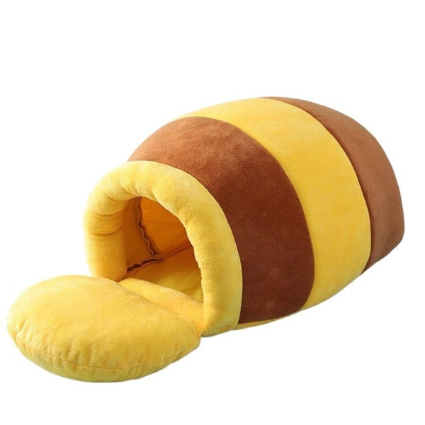 Comfy Honey Pot Pet Plush Bed Carousel 1