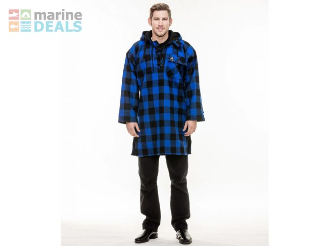 Swanndri Mens Original Wool Bush Shirt Blue Bk M Carousel 10