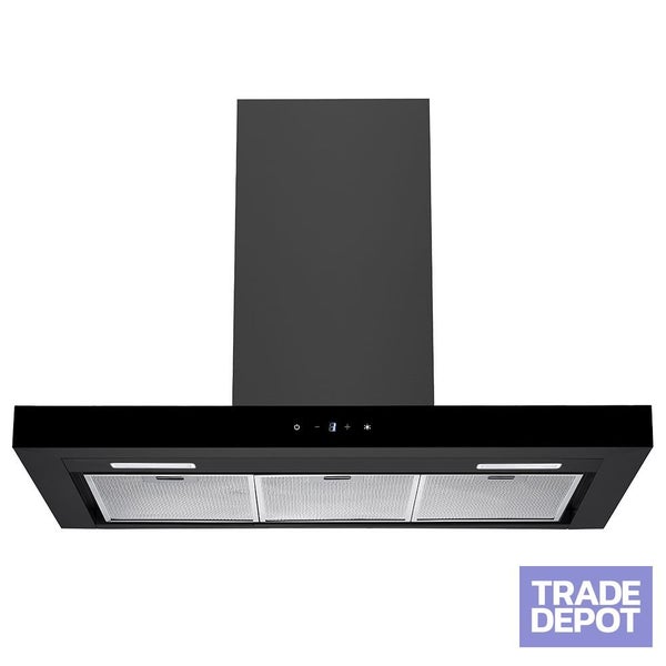 Vogue Canopy Rangehood 90cm - Black w. Touch Control - 750m³/h Carousel 1
