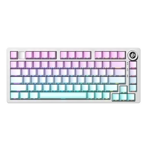 LEOBOG Hi75c PRO 75% Tri-mode Mechanical Keyboard - Vanilla Ice Aluminium Alloy Carousel 1