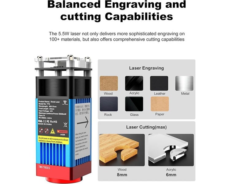 Laser Engraver DIY Engraving Cutting Machine NZ Clearance Carousel 2