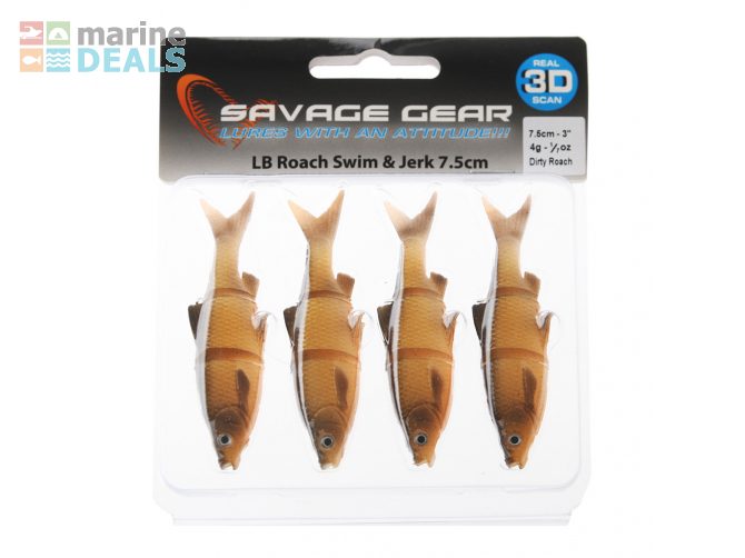 Savage Gear Roach Softbait 7.5cm Dirty Roach Qty4 Carousel 2