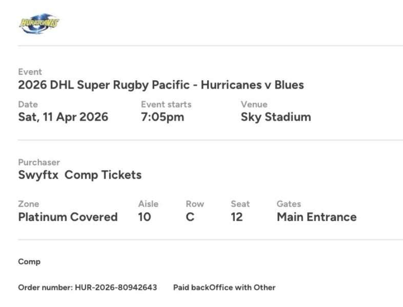 Hurricanes vs blues tickets x2 11/04 Carousel 1